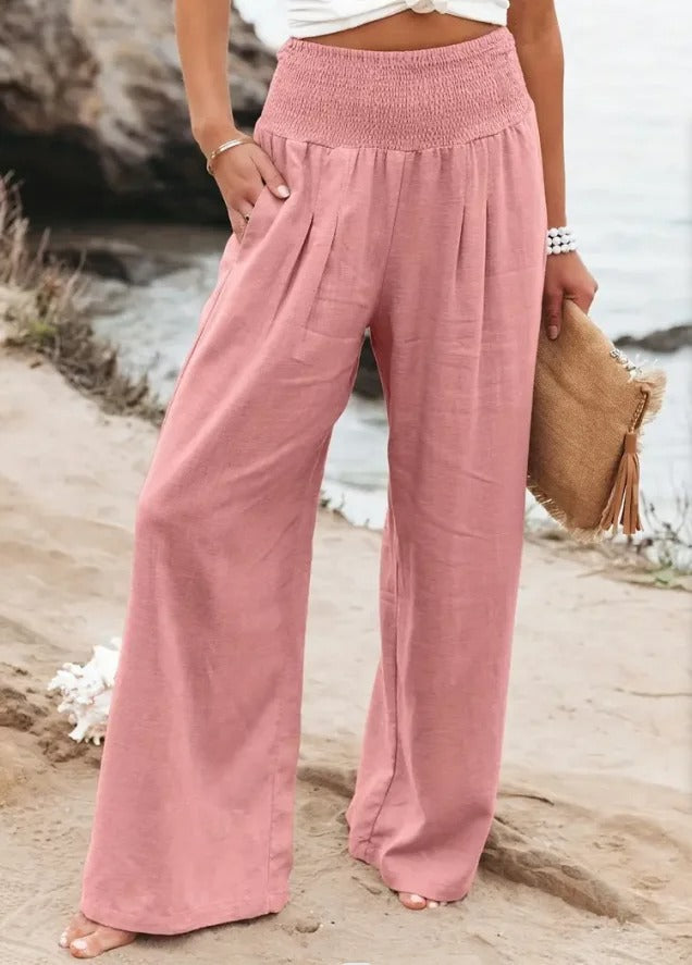 EP | Pantalon à jambe large et taille haute