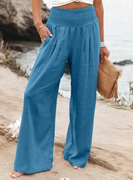 EP | Pantalon à jambe large et taille haute