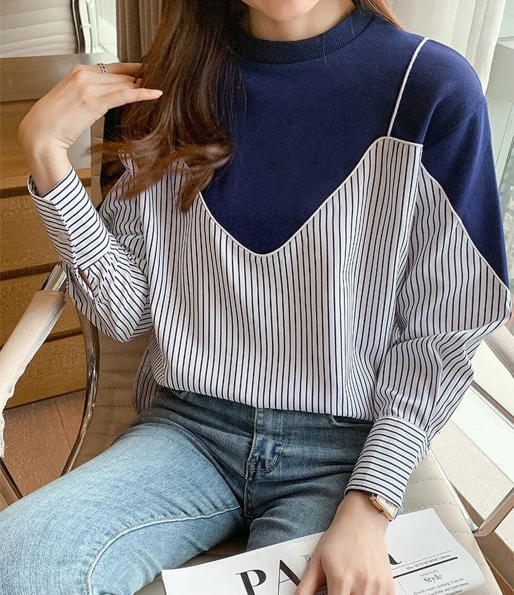 EP | Sweatshirts avec un imprimé rayé à la mode