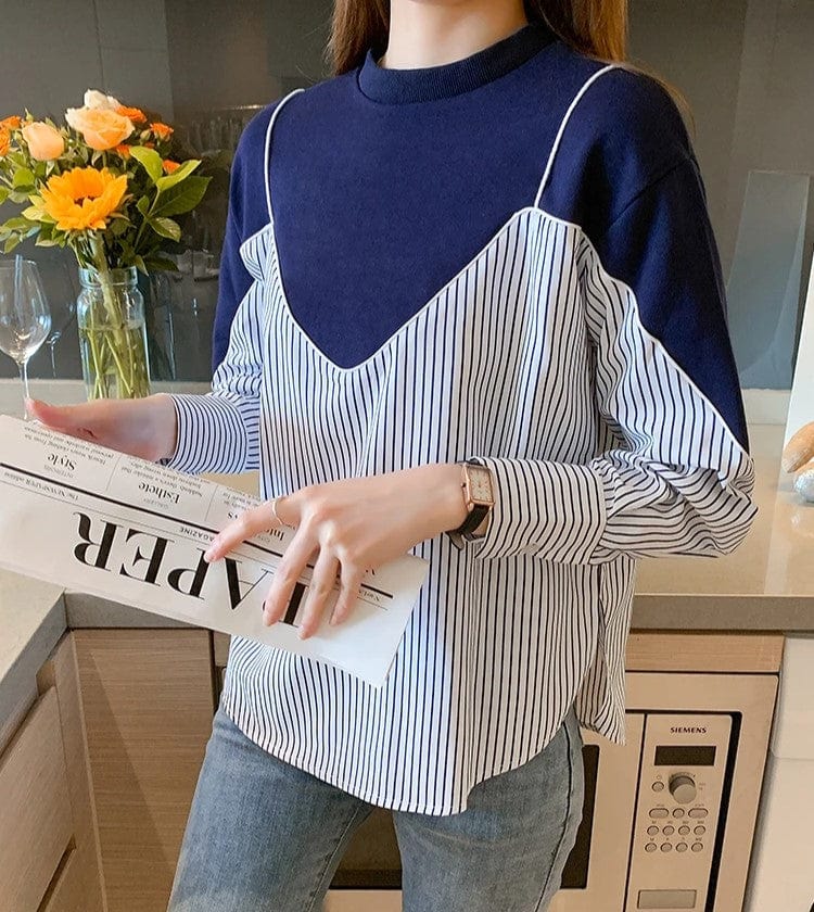 EP | Sweatshirts avec un imprimé rayé à la mode