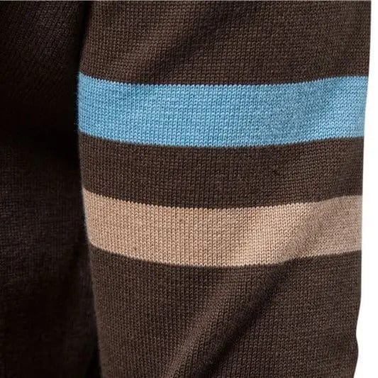 EP | Pull à col mi-haut et à fermeture éclair pour homme, manches longues