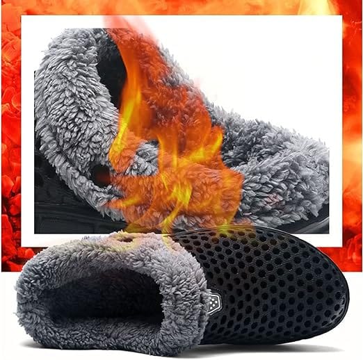 EP | Chaussons d'extérieur classiques en fourrure de jardin moelleuse