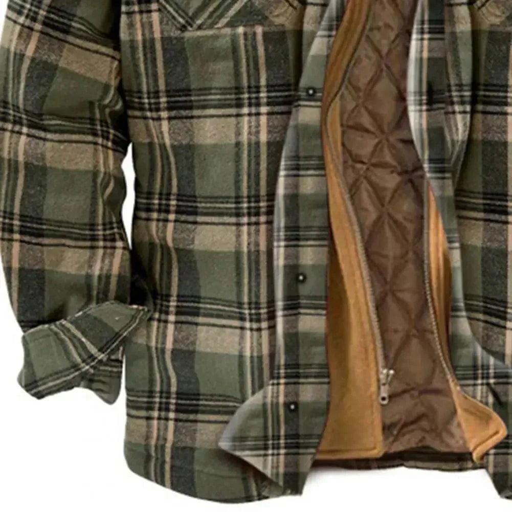 EP | Veste à capuche en flanelle de coton