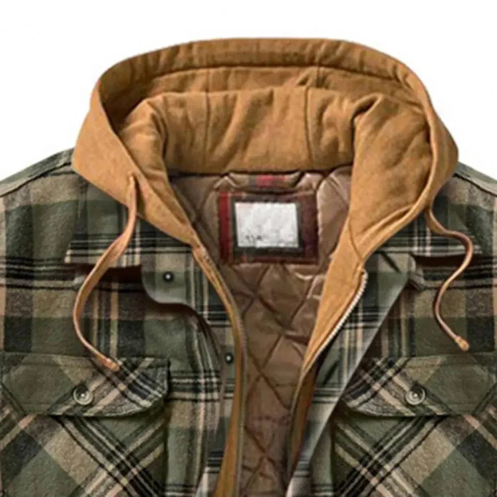 EP | Veste à capuche en flanelle de coton