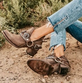 EP | Chunky Mid Heel Chaussures Vintage