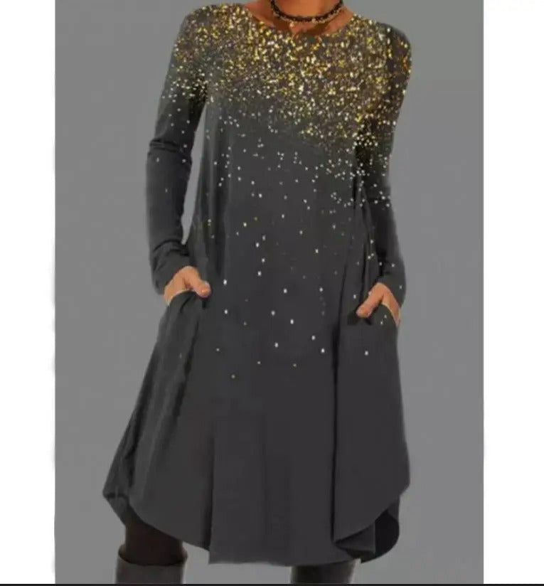 EP | Robe midi à manches longues