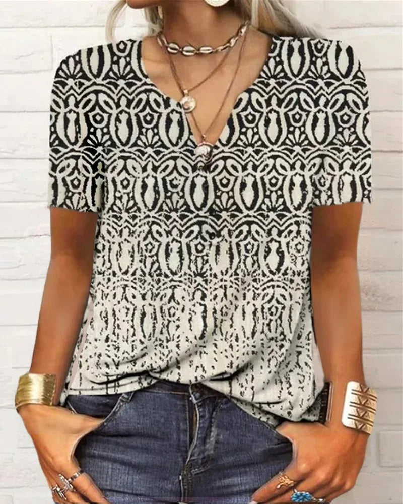 EP | top à manches longues avec imprimé patchwork boho