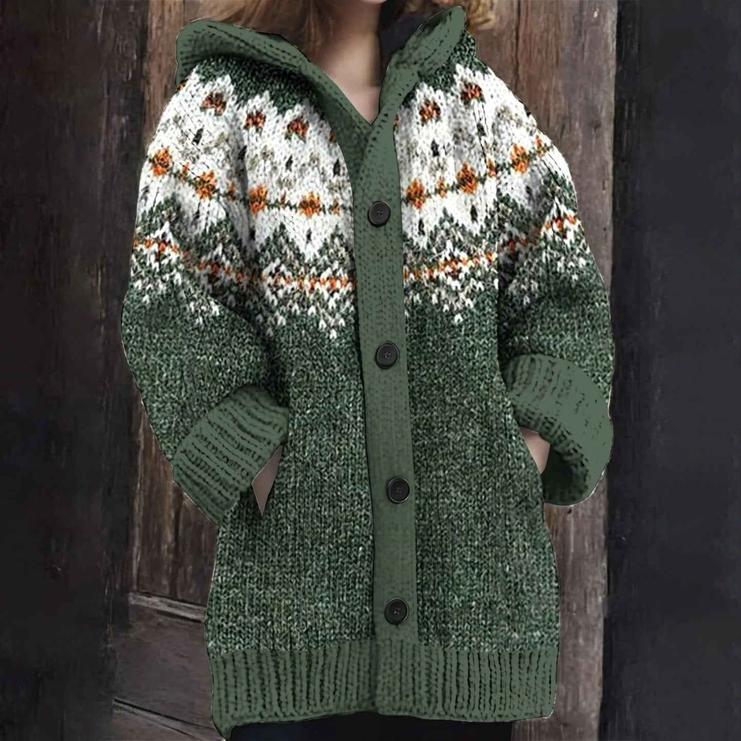 EP | Cardigan en tricot douillet avec capuche
