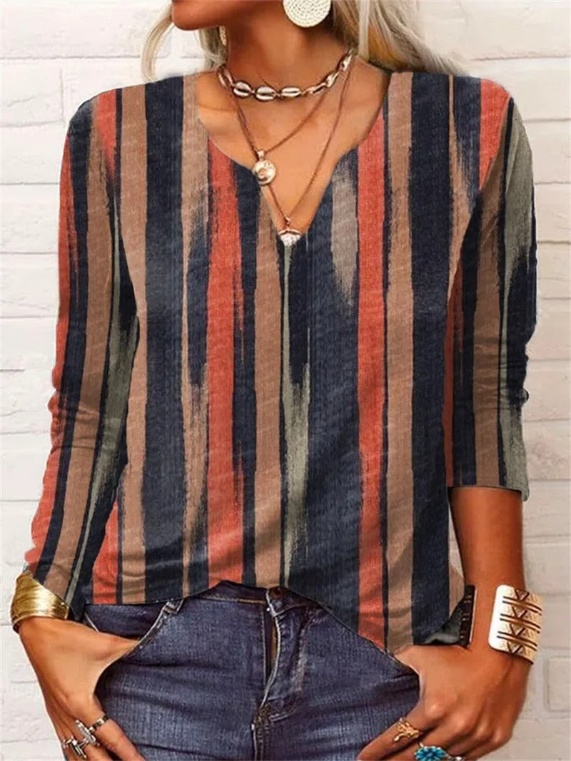 EP | top à manches longues avec imprimé patchwork boho