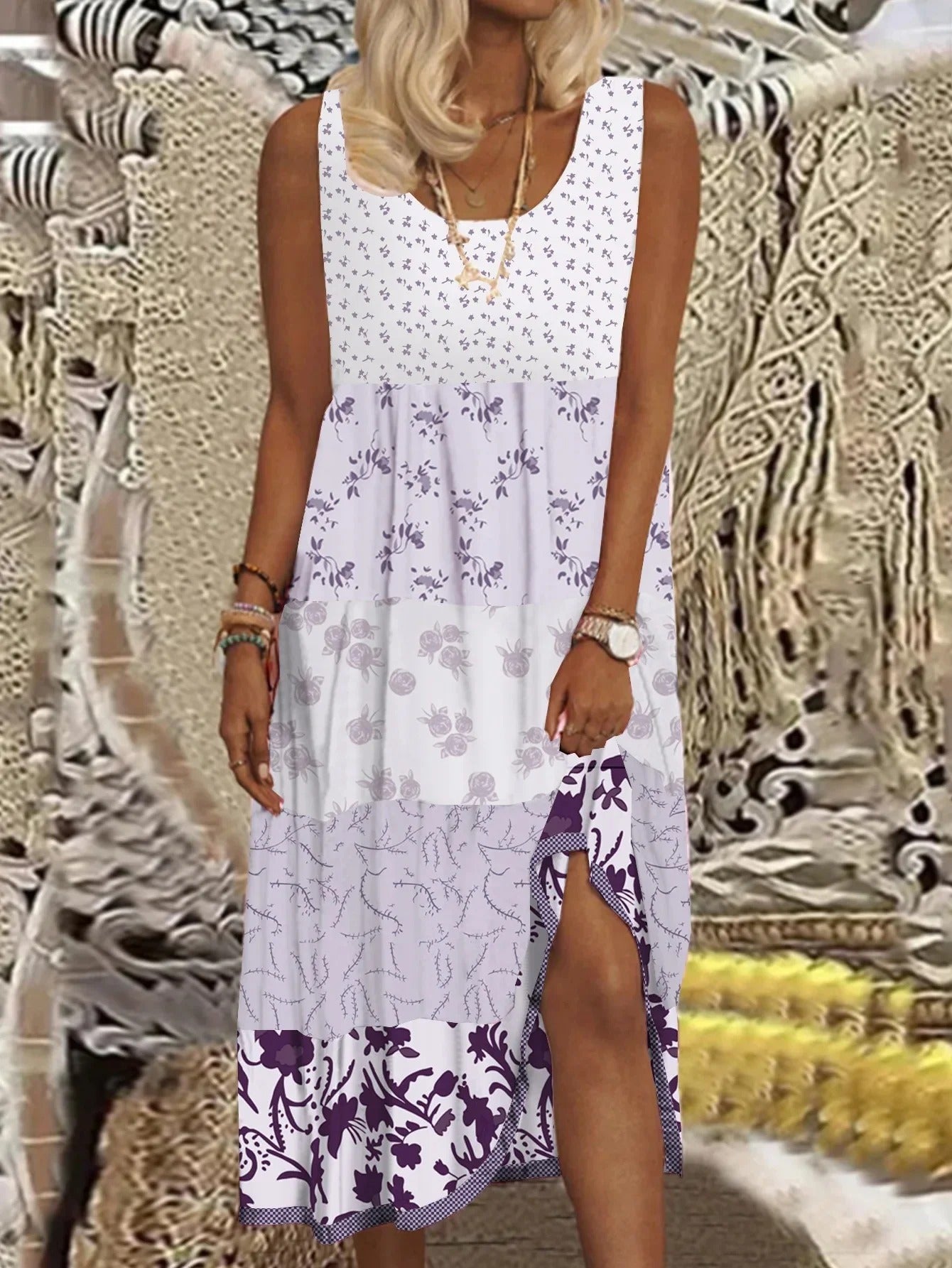 EP | Robe midi multicouche