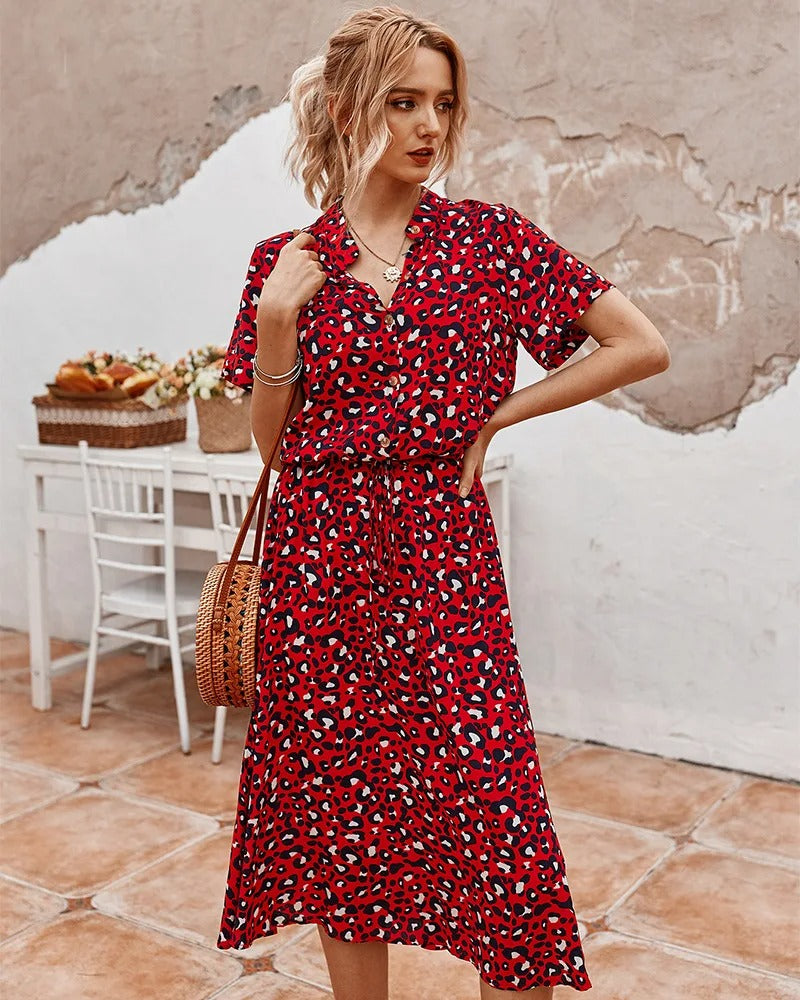 EP | robe midi ample pour femme avec ceinture