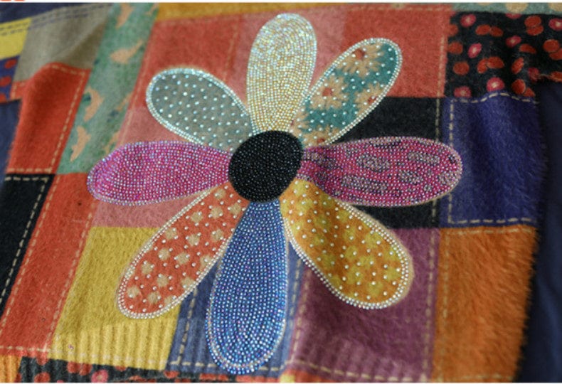 EP | Pull-over vintage à fleurs de diamant 2024