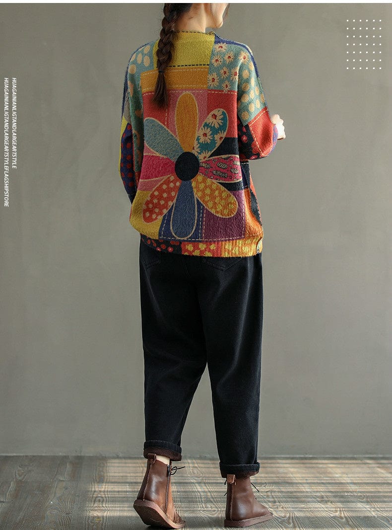 EP | Pull-over vintage à fleurs de diamant 2024