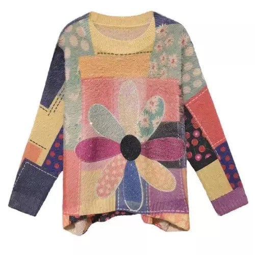 EP | Pull-over vintage à fleurs de diamant 2024