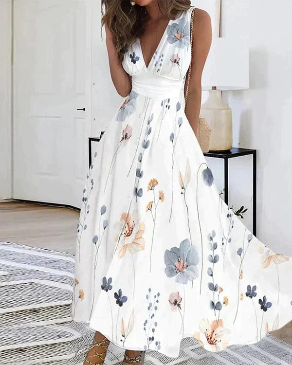 EP | Robe blanche fleurie stylée