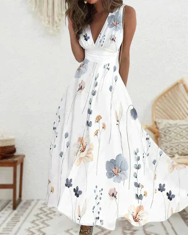 EP | Robe blanche fleurie stylée