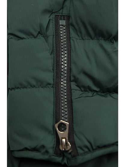 ND | Manteau d'hiver luxueux avec doublure en fourrure synthétique