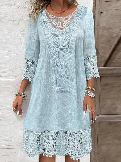 EP | Robe midi intemporelle en dentelle