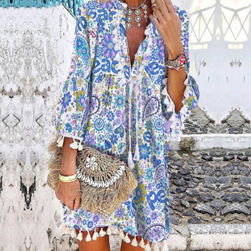 EP | Robe vintage avec col en V