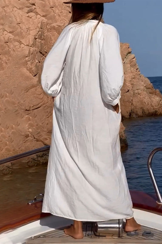 EP | Casual Vacances Boucle solide Maillots de bain Cover Up