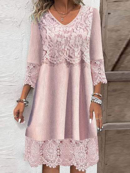 EP | Robe midi intemporelle en dentelle