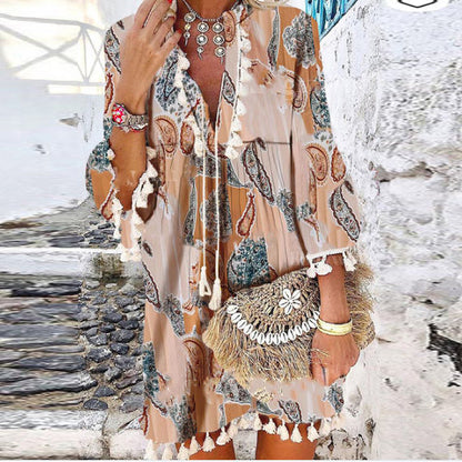 EP | Robe vintage avec col en V