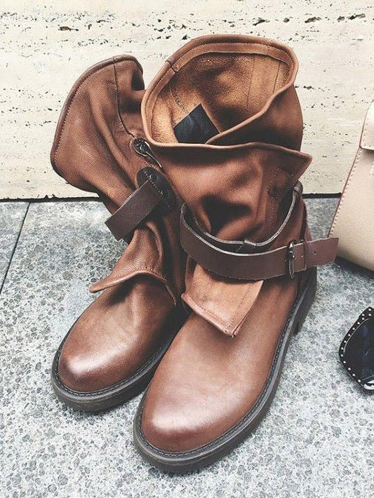 ND | Bottines vintage avec boucles