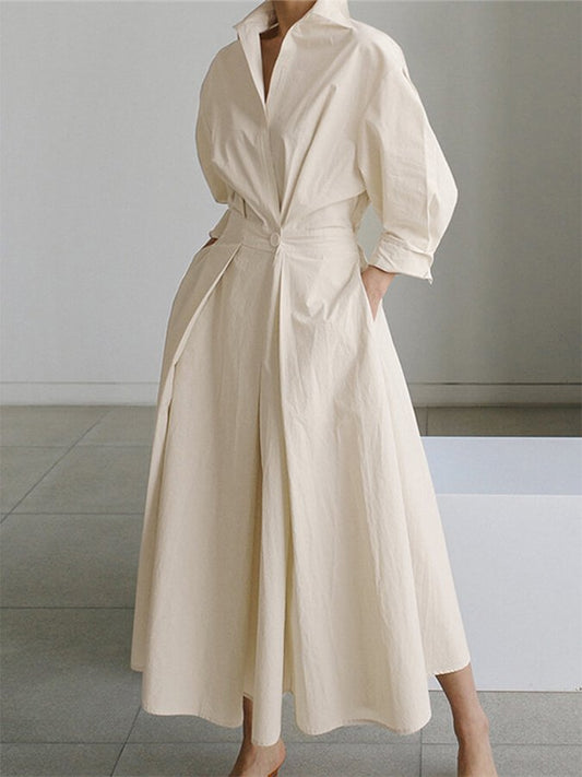 EP | robe longue chic avec ceinture pour femmes