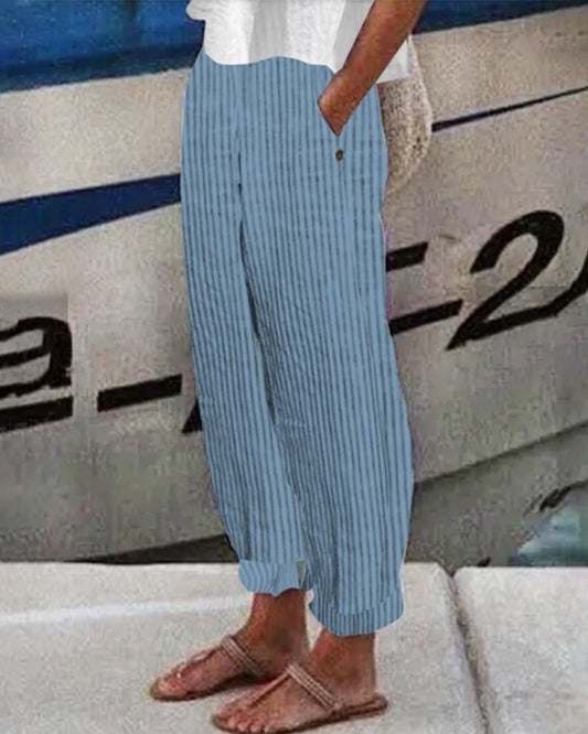 ND | Pantalon loose rayé