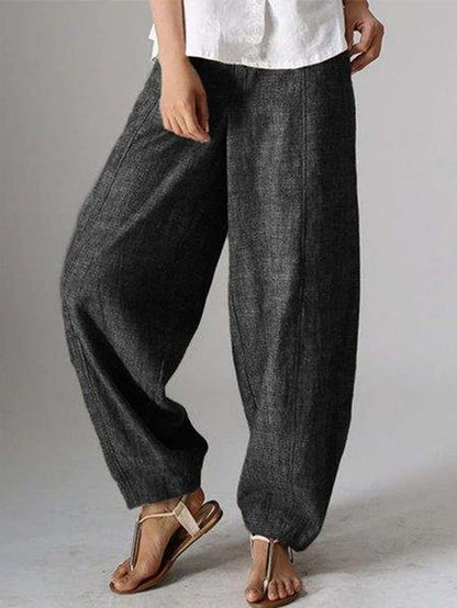 ND | Pantalon simple et décontracté uni