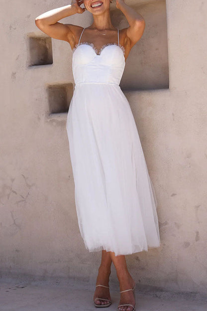 EP | Robe bustier midi en tulle