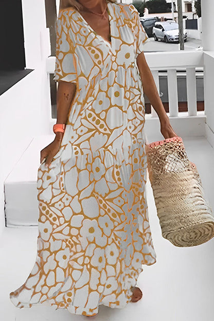 EP | ROBE MIDI IMPRIMÉ FLORAL VACANCES