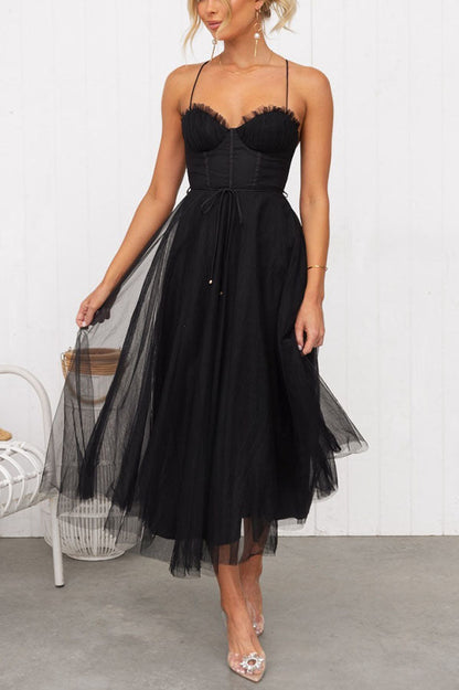EP | Robe bustier midi en tulle