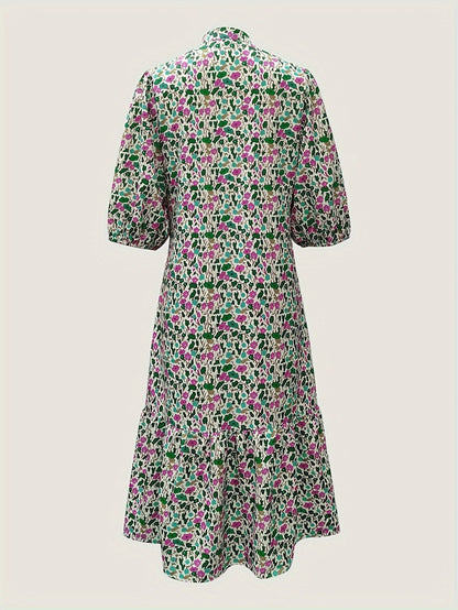 EP | robe midi verte élégante pour femmes