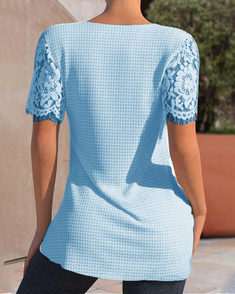 ND | Blouse en dentelle structurée