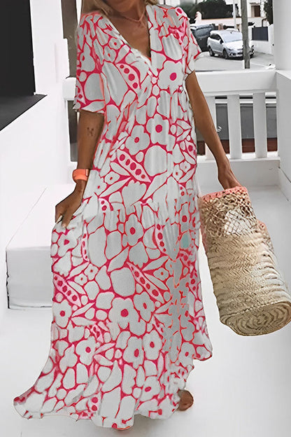 EP | ROBE MIDI IMPRIMÉ FLORAL VACANCES