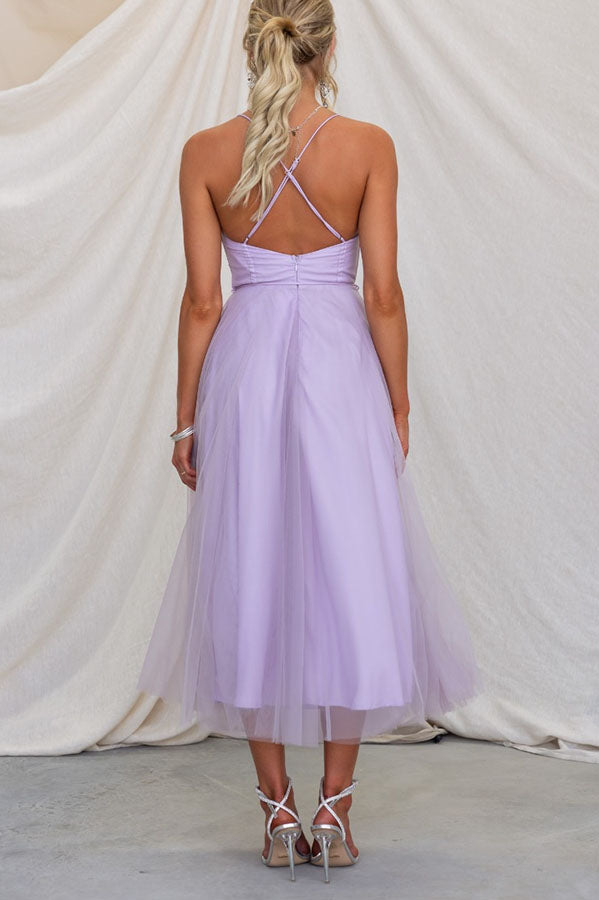 EP | Robe bustier midi en tulle
