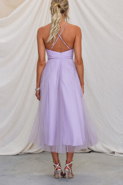 EP | Robe bustier midi en tulle