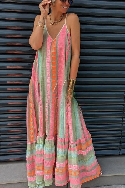 EP | Robe maxi Cami avec imprimé ethnique