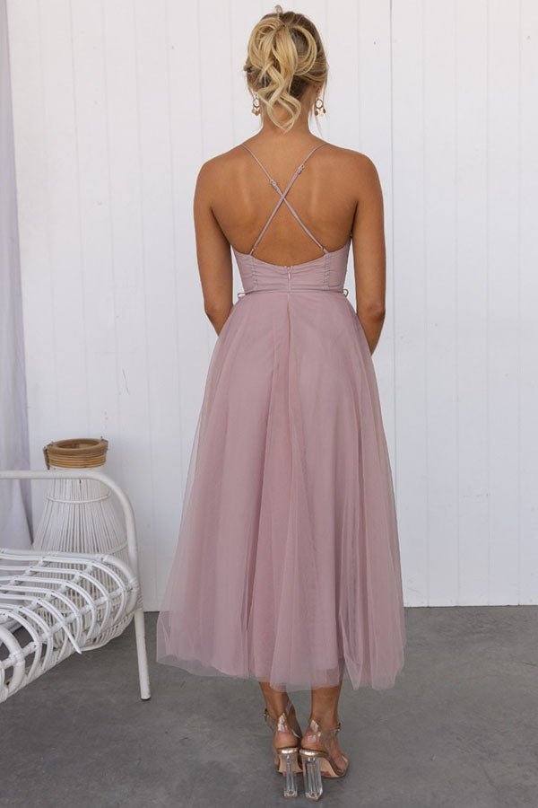 EP | Robe bustier midi en tulle