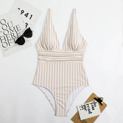 ND | Elégant maillot de bain à rayures