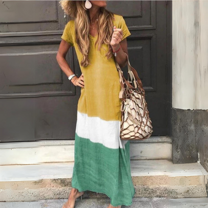 ND | Robe à manches courtes Mosaïque