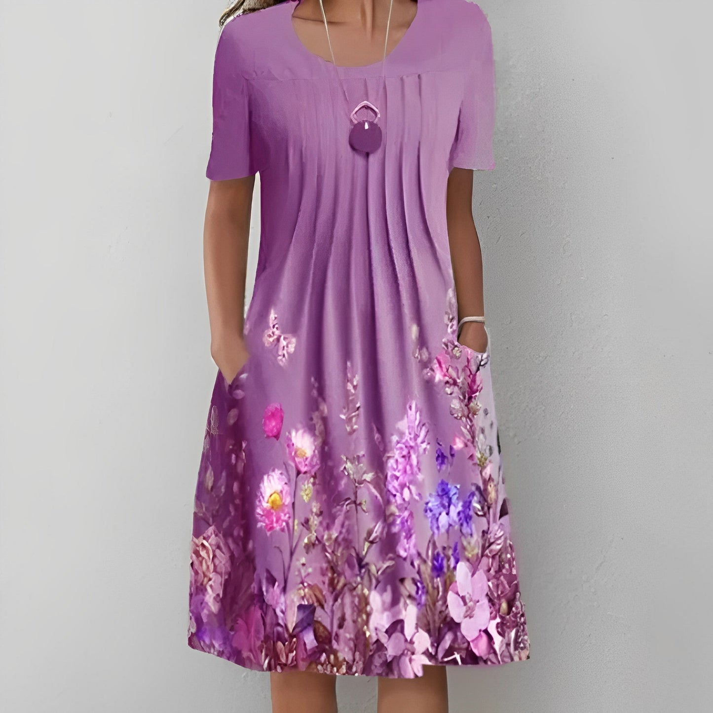 ND | Robe midi à imprimé floral
