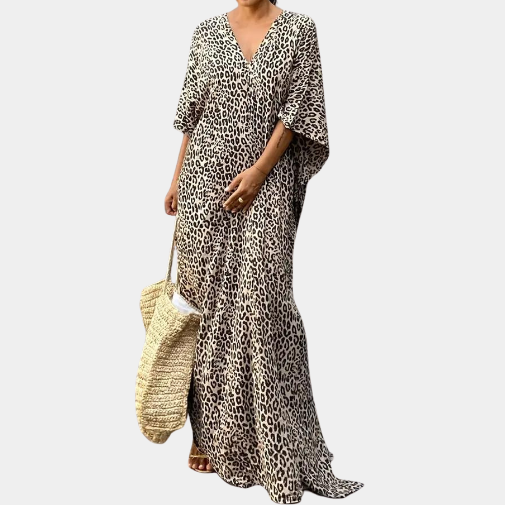 EP | Maxi robe léopard pour femme