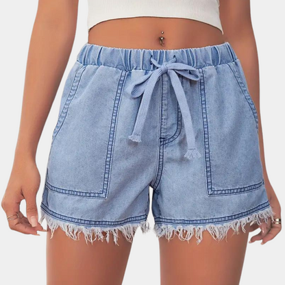 ND | Short pour femmes avec ourlet de golf et cordon de serrage