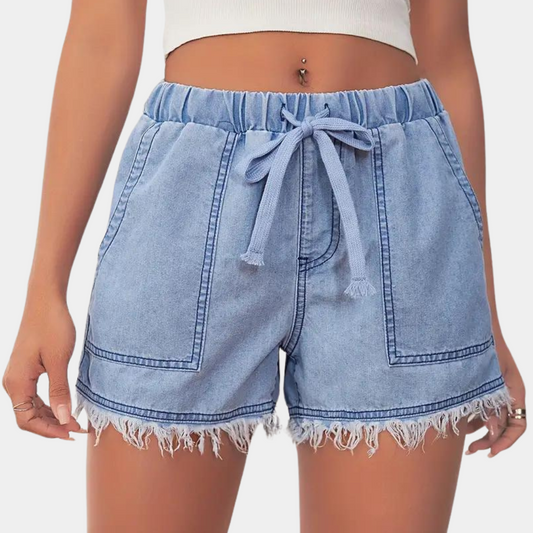 ND | Short pour femmes avec ourlet de golf et cordon de serrage