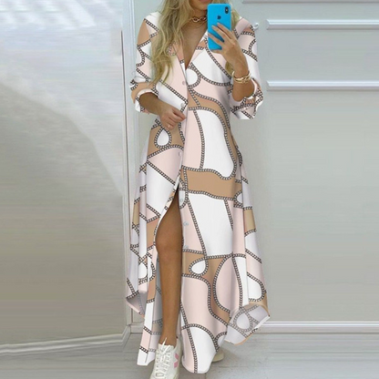 EP | robe maxi élégante à manches longues pour les occasions décontractées et formelles