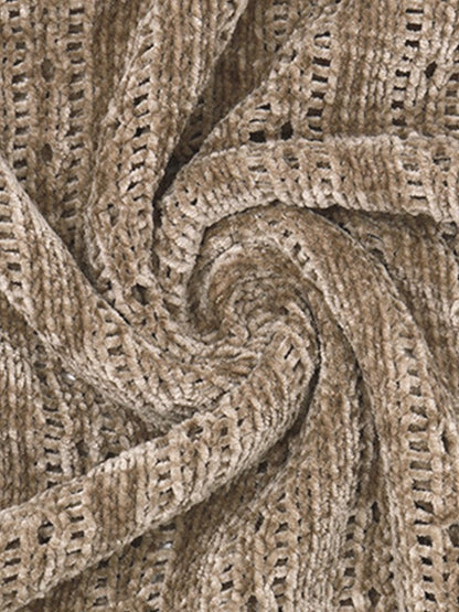 EP | Mini-robe pull marron à manches longues