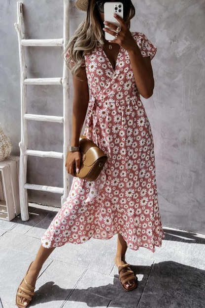 EP | Robe midi avec imprimé marguerite