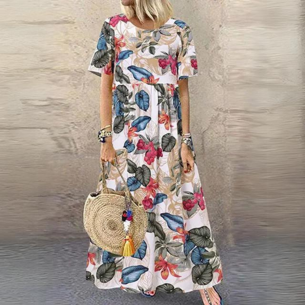 ND | Robe élégante à encolure ronde